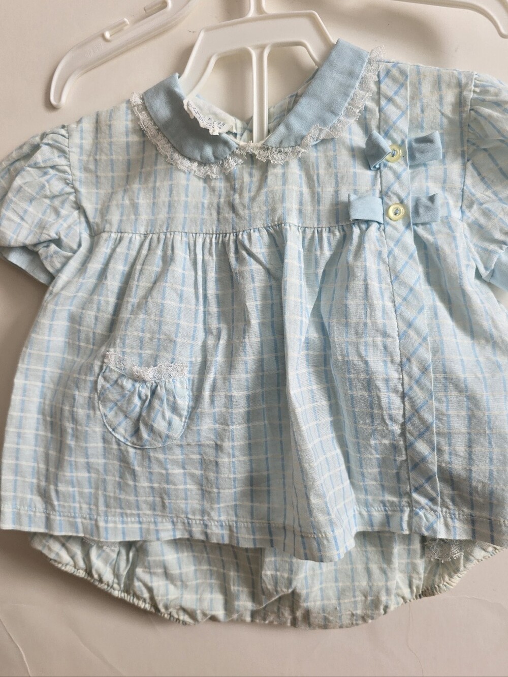 70s 2 Piece Baby Diaper/Bloomer Set Medium NOS